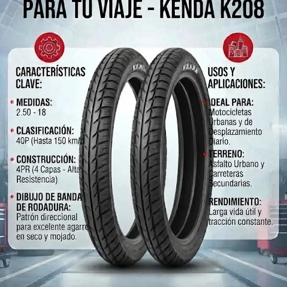 Goma Moto 18x250 — imagen 2